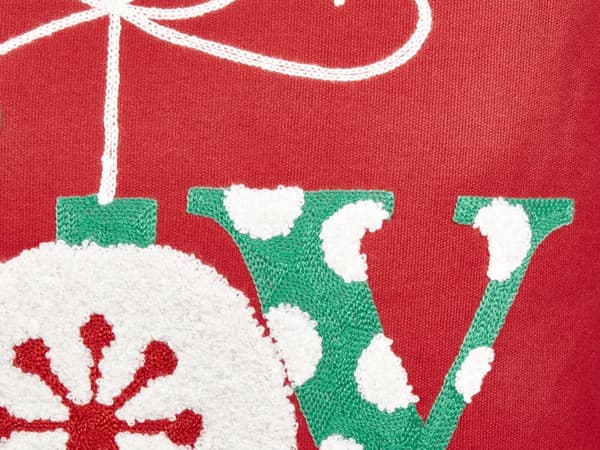 Prydnadskuddar 2 st Röd Bomullstyg Julmotiv 45 x 45 cm Dekorationstillbehör