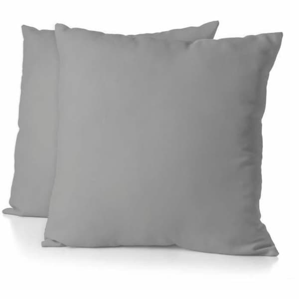 Putetrekk HOME LINGE PASSION Grå Lysegrp 63 x 63 cm (2 enheter)