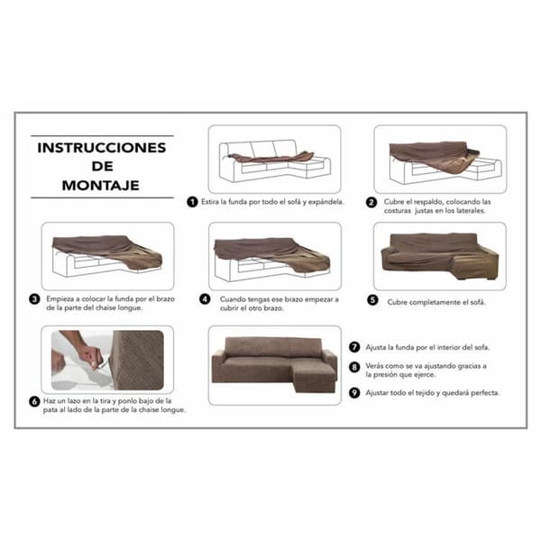 Sofföverdrag Hosteline CAMERON Beige