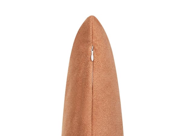 Sett med 2 Puter Oransje Polyester 45 x 45 cm med Broderi Avtakbart Trekk Hjemmetilbehør Stue
