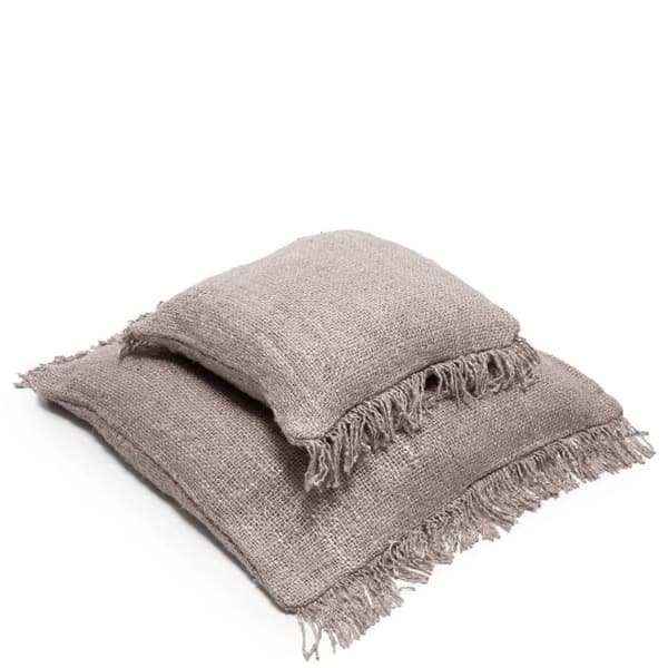 Rootz Pude -dækning - Pearl Gray - Boho Pillowcase - Tekstureret pude - Håndlavet stil - 60 cm x 60 cm