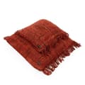 Miniatyrbild 3 av 3: Rootz Oh My Gee Cushion Cover - Cherry Red Pillow Case - Throw Pillow Cover - Boho vibe - 40 cm x 40 cm x 10 cm