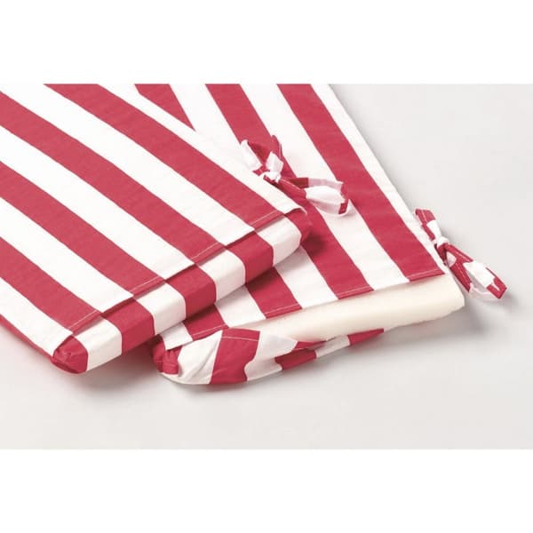 Rootz Seat Cushions 'Nicki Für 4' - Stripe Design - 2 -Part Set - 100% bomull - Bekväm - 89 cm x 19 cm x 1,5 cm