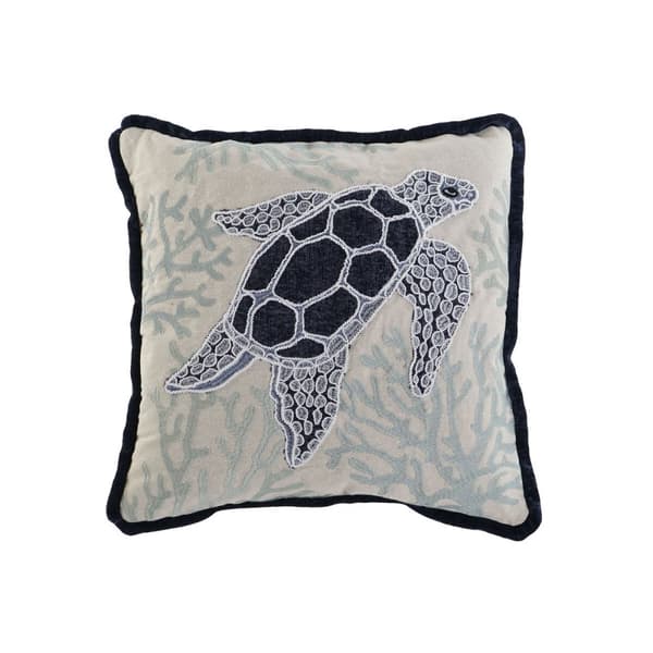 Kudde Home ESPRIT Sköldpadda Medelhavs 45 x 15 x 45 cm