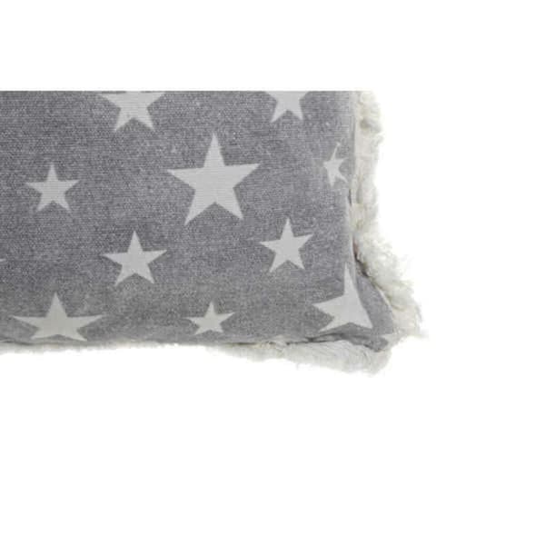 Pute DKD Home Decor Grå Beige Polyester Bomull Aluminium (45 x 10 x 45 cm) (2 enheter)