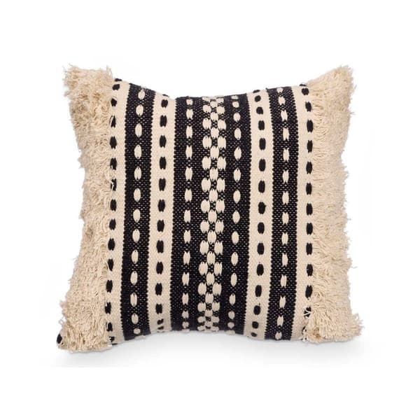 Kudde 4737 Svart Beige 45 x 15 x 45 cm (6 antal)