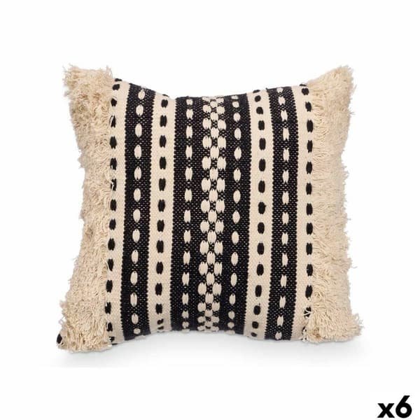 Kudde 4737 Svart Beige 45 x 15 x 45 cm (6 antal)