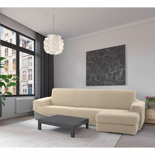 KÄYTETTY Sohvapöydän päällinen, jossa on lyhyt oikea käsivarsi Sofaskins Beige (Kunnostetut Tuotteet B)