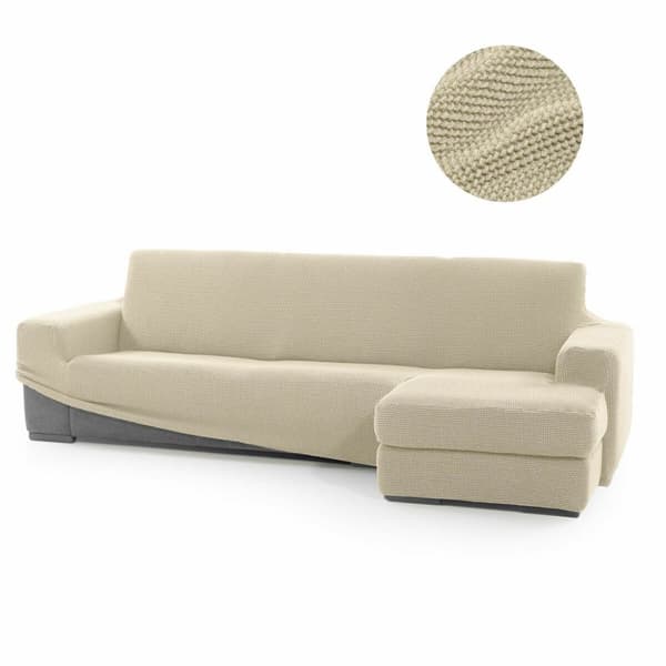 KÄYTETTY Sohvapöydän päällinen, jossa on lyhyt oikea käsivarsi Sofaskins Beige (Kunnostetut Tuotteet B)