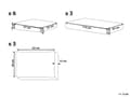 Miniatyrbilde 3 av 6: Utendørs Putetrekk Sett Lysegrått Stoff Sofa Sete Rygg Sideputetrekk Moderne Stil