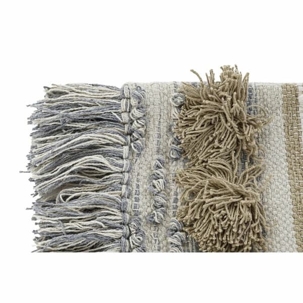 Putetrekk DKD Home Decor Flerfarget Fringe Boho (50 x 3 x 30 cm)