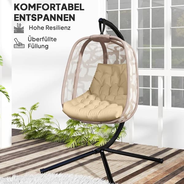 Rootzin ulkoistuintyyny - patio -tyyny - säänkestävä tyyny - mukavuustuki - 120 cm x 100cm x 8cm - ruskea