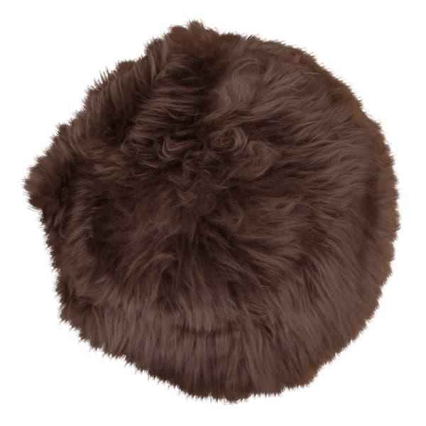 Rootz Lambskin Seat Pad - CUSHION - POLUDE PAD - Luxurious Comfort - Ø35cm x 5cm x 35 cm