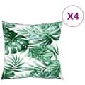 Miniatyrbillede 3 af 9: vidaXL sofapuder 4 stk. 60x60 cm stof bladmønster
