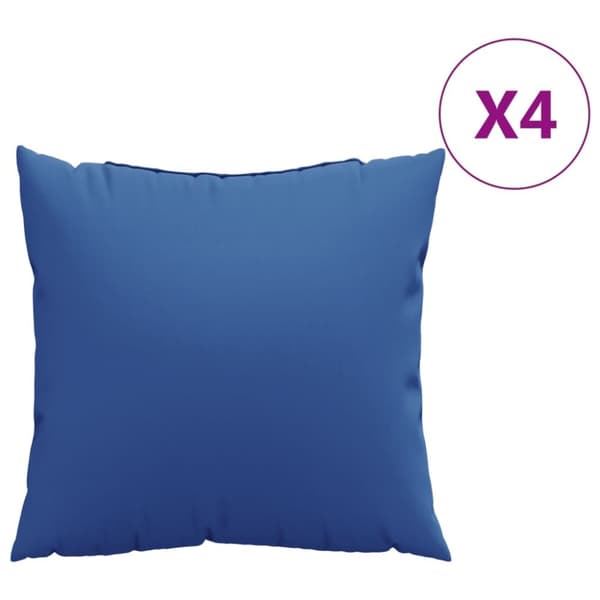 vidaXL Soffkuddar 4 st kungsblå 60x60 cm tyg