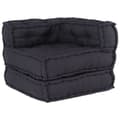 Miniatyrbild 5 av 11: vidaXL Pouffe Set av 3 Antracit Bomull 70 x 70 x 54 cm Modulär