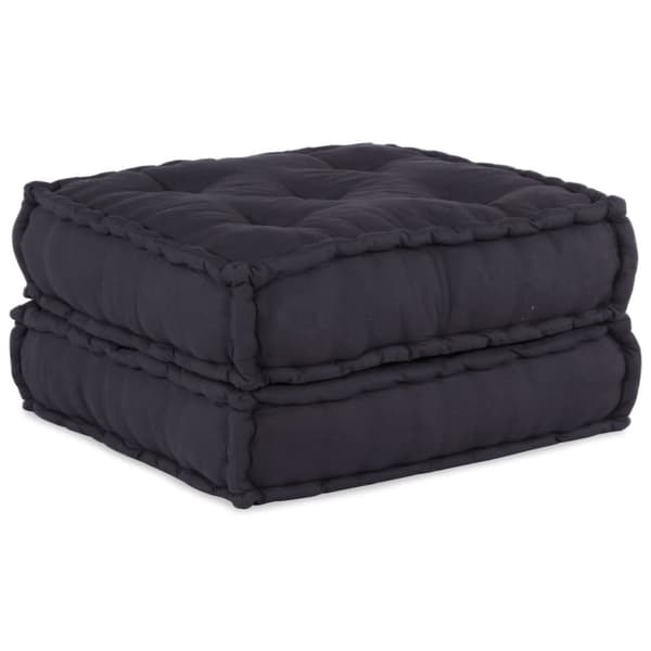 vidaXL Puf Sæt af 2 Antracit 100% bomuld 70 x 70 x 36 cm Modulær Puf