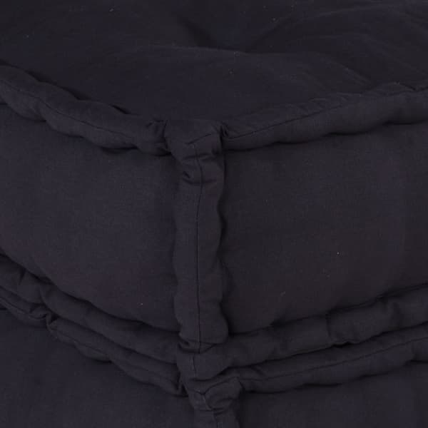vidaXL Puff Set om 2 Antracit 100% bomull 70 x 70 x 36 cm Modulär