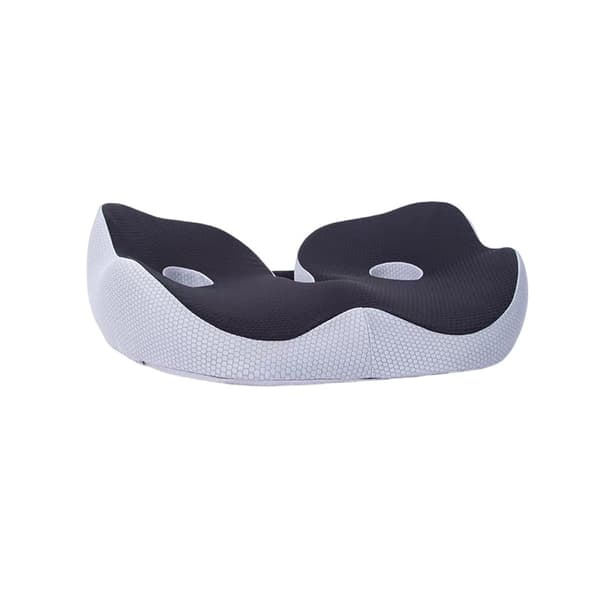 INF Ergonomisk sædehynde af memory-skum til kontorstol Sort