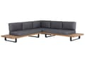 Miniatyrbillede 4 af 8: Udendørs Pudebetræk Grå Stof Sofa Sæde Ryglæn Pudebetræk