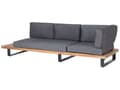 Miniatyrbillede 6 af 8: Udendørs Pudebetræk Grå Stof Sofa Sæde Ryglæn Pudebetræk