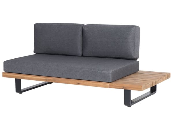 Udendørs Pudebetræk Grå Stof Sofa Sæde Ryglæn Pudebetræk