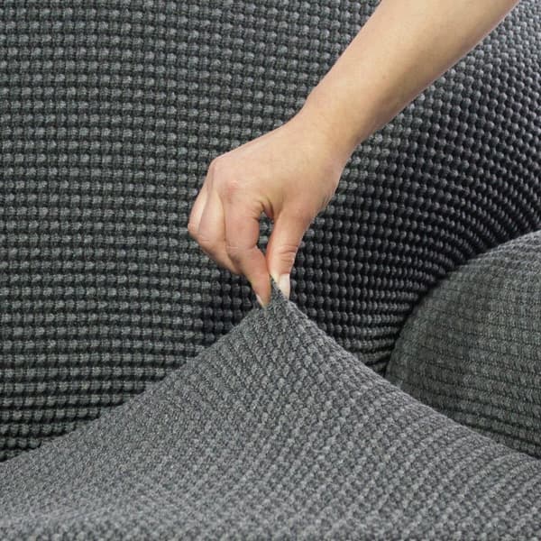 KÄYTETTY Sohvapöydän päällinen, jossa on lyhyt vasen käsivarsi Sofaskins Tumman harmaa (Kunnostetut Tuotteet A)