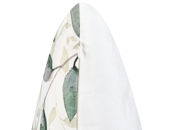 Sett med 2 uteputer Grønn Polyester 45 x 45 cm Bladmotiv Vannavvisende og avtakbart trekk Pyntepute Hage