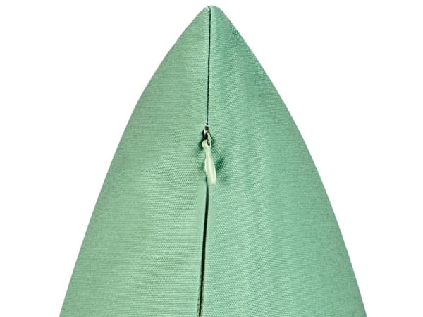 Sett med 2 uteputer Grønn Polyester 45 x 45 cm Bladmotiv Vannavvisende og avtakbart trekk Pyntepute Hage