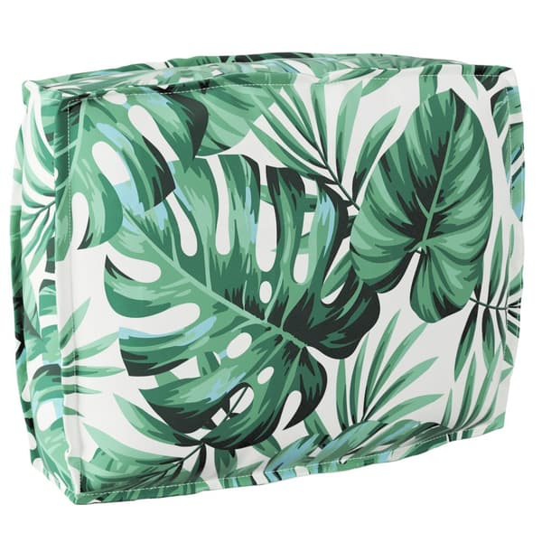 Pallisadkudde för ryggstöd med bladmönster 50x40x12 cm Oxford tyg