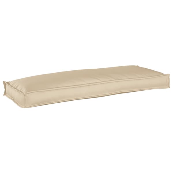 Pallkudde för bänk Beige 110x40x8 cm Oxford tyg