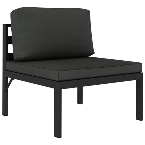 Mittensits till modulsoffa med dynor aluminium antracit