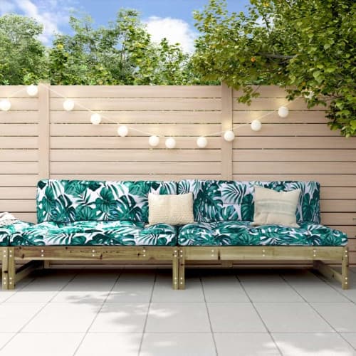 Mittensoffor 2 st 120x80 cm impregnerad furu