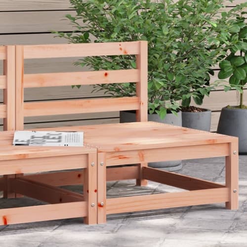 Trädgårdssoffa utan armstöd 70x70x67 cm massivt douglasträ