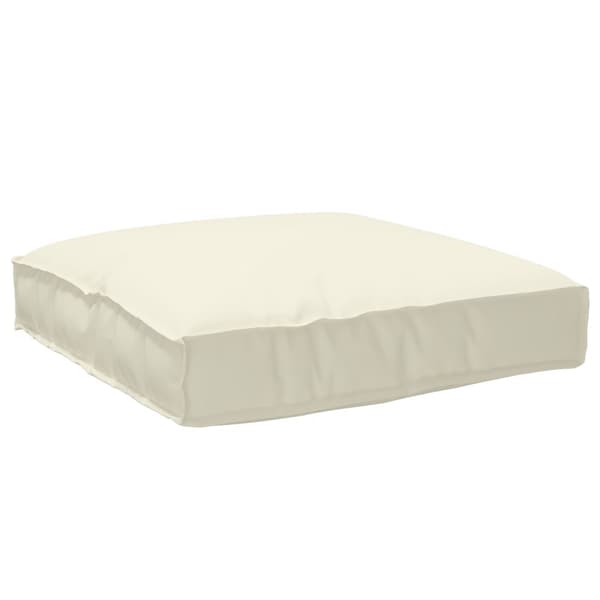 Pallkudde för sittande Grädde 80x80x12 cm Oxford Tyg