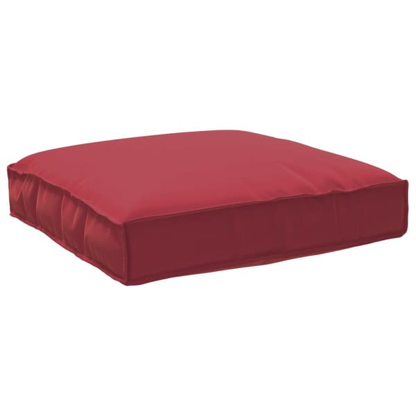 Pallkudde för sittplats Vinröd 80x80x12 cm Oxfordtyg