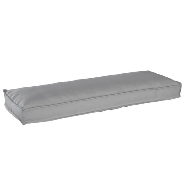 Pallkudde för Bänk Grå 120x40x8 cm Oxford Tyg