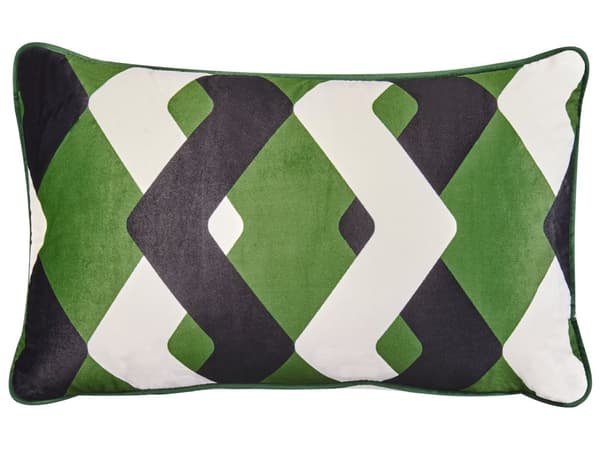 Sett med 2 uteputer Flerfarget Polyester 30 x 50 cm Geometrisk mønster Vanntett og UV-bestandig putetrekk Hage Pynteputer