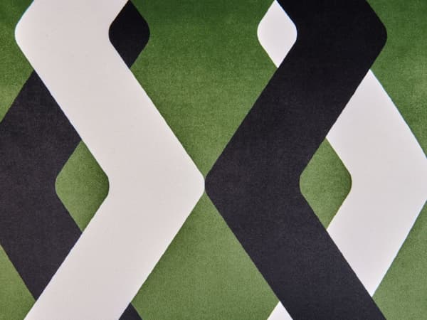 Sett med 2 uteputer Flerfarget Polyester 30 x 50 cm Geometrisk mønster Vanntett og UV-bestandig putetrekk Hage Pynteputer