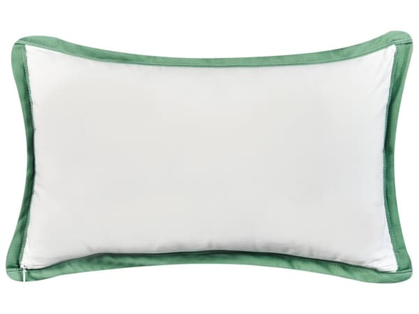 Sett med 2 uteputer Grønn Polyester 30 x 50 cm Bladmønster Vanntett og UV-bestandig putetrekk Hage Pynteputer