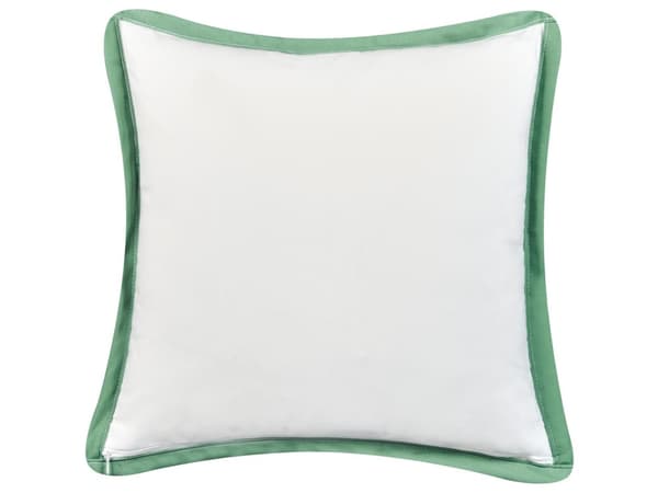 Sett med 2 uteputer Grønn Polyester 45 x 45 cm Bladmønster Vanntett og UV-bestandig putetrekk Hage Pynteputer