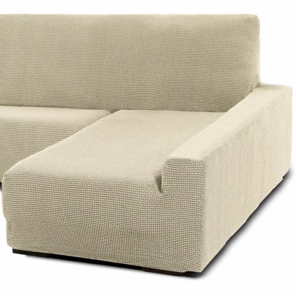 BRUGT Betræk til chaiselong med lang arm til højre Sofaskins Beige (Refurbished B)