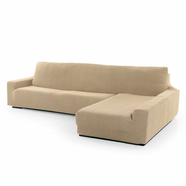 BRUGT Betræk til chaiselong med lang arm til højre Sofaskins Beige (Refurbished B)