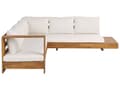 Miniatyrbilde 6 av 11: Putedekselsett for Utendørs Bruk av Off-White Stoff Sofa Sete Rygg Sidepute Dekk
