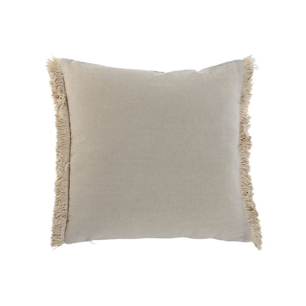 Kudde Home ESPRIT Grå Naturell Boho 45 x 8 x 45 cm