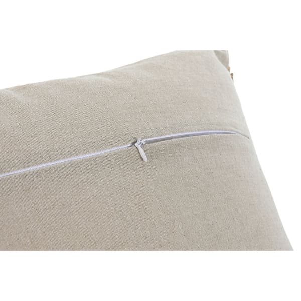 Kudde Home ESPRIT Naturell Tropiskt 45 x 8 x 45 cm