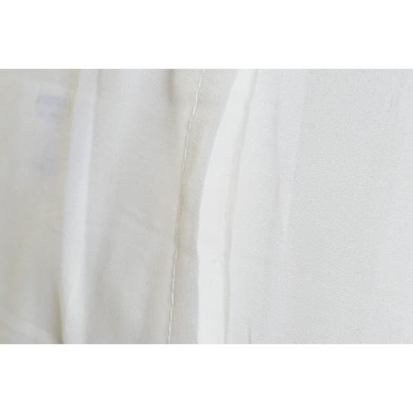 Pude DKD Home Decor Hvid Polyester Floral 60 x 10 x 40 cm