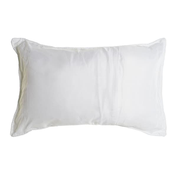 Pude DKD Home Decor Hvid Polyester Floral 60 x 10 x 40 cm