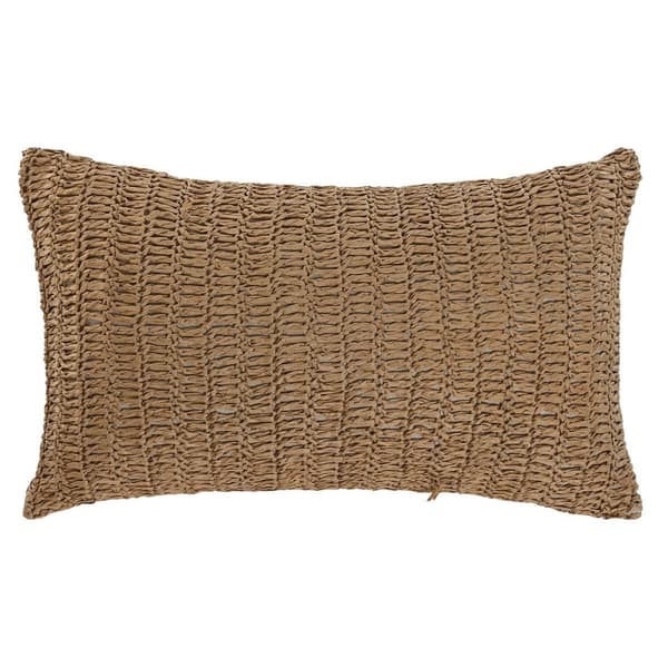 Pute Home ESPRIT Naturell Tropisk 50 x 8 x 30 cm
