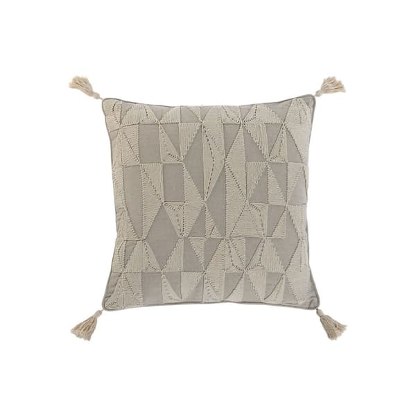 Kudde Home ESPRIT Naturell Boho 45 x 8 x 45 cm